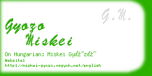 gyozo miskei business card